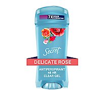 Secret Fresh Clear Gel Antiperspirant and Deodorant Delicate Rose Scent - 2.6 Oz