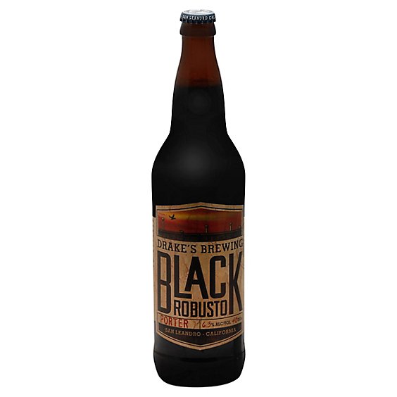 Drakes Beer Black Robusto Porter Bottles - 22 Fl. Oz.