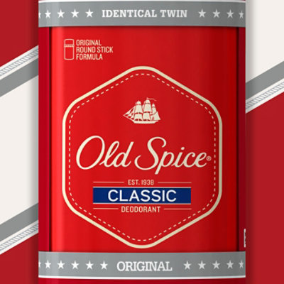 Old Spice Classic Original Scent Men Deodorant - 2-3.25 Oz