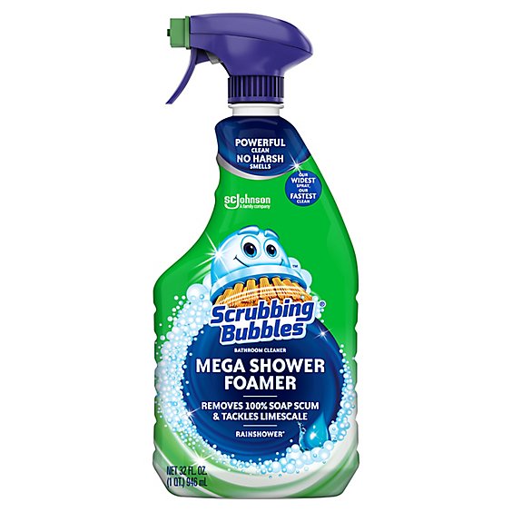 Scrubbing Bubbles Mega Shower Foamer Rainshower Bathroom Cleaner Spray - 32 Fl. Oz.