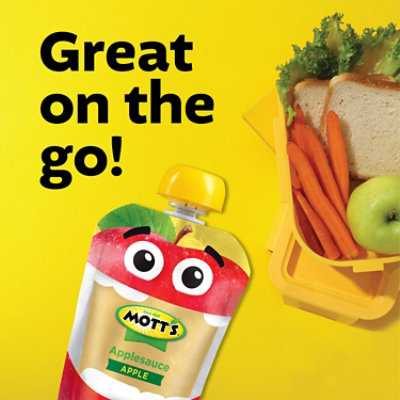 Motts Applesauce Apple Clear Pouches - 12-3.2 Oz - Image 3