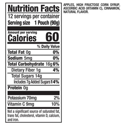 Motts Applesauce Cinnamon Clear Pouches - 12-3.2 Oz - Image 4