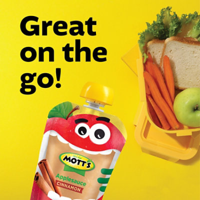 Motts Applesauce Cinnamon Clear Pouches - 12-3.2 Oz - Image 3