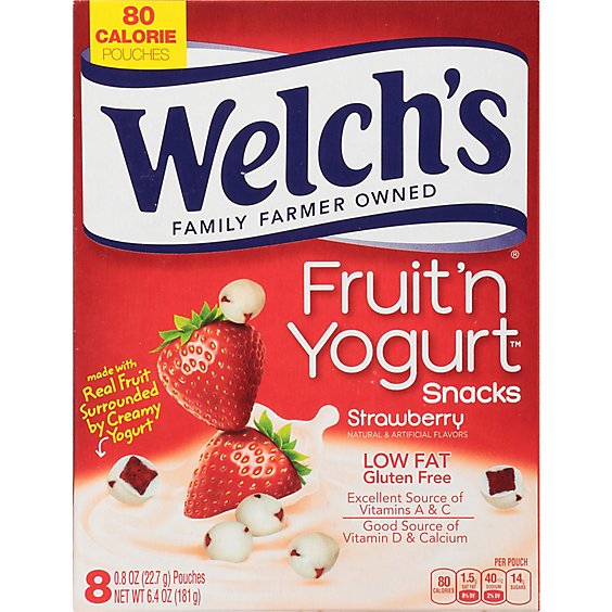 Welchs Fruit N Yogurt Snacks Strawberry - 8-0.8 Oz
