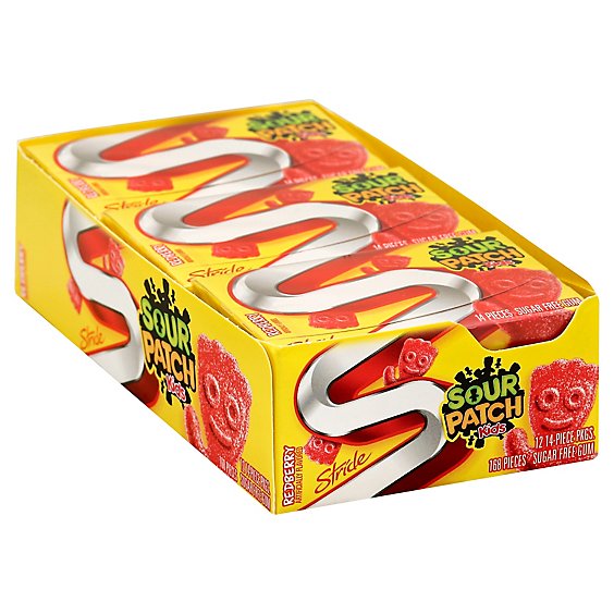 Stride Gum Sour Patch Kids Redberry Sugar Free - 14 Count