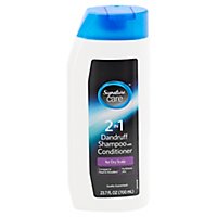 Signature Care Shampoo With Conditioner 2in1 Dandruff For Dry Scalp - 23.7 Fl. Oz. - Image 3