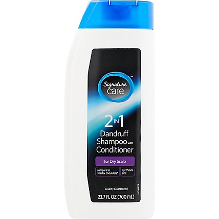 Signature Care Shampoo With Conditioner 2in1 Dandruff For Dry Scalp - 23.7 Fl. Oz. - Image 2