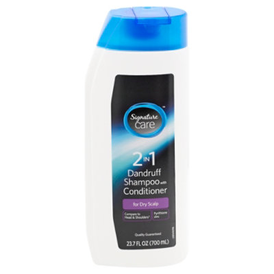 Signature Select/Care Shampoo With Conditioner 2in1 Dandruff For Dry Scalp - 23.7 Fl. Oz.