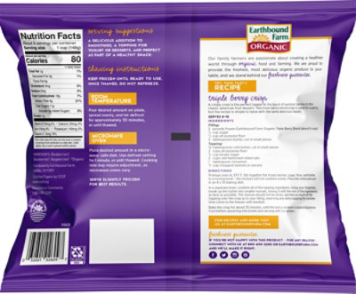 Earthbound Farm Organic Frozen Triple Berry Blend - 2 Lb - Image 2