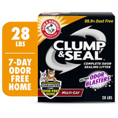 ARM & HAMMER Complete Odor Sealing Clumping Clay Multi Cat Litter - 28 Lb - Image 1