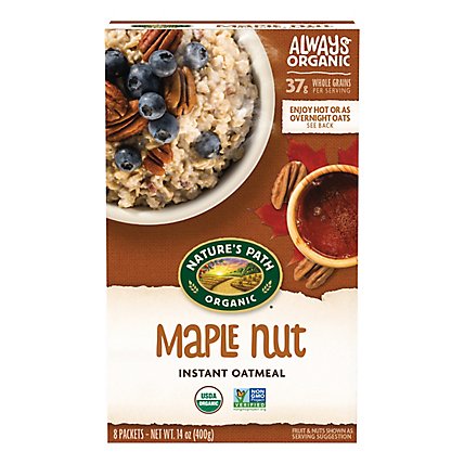 Nature's Path Organic Maple Nut Instant Oatmeal - 14 Oz - Image 2