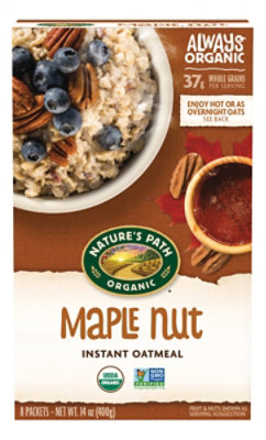 Nature's Path Organic Maple Nut Instant Oatmeal - 14 Oz