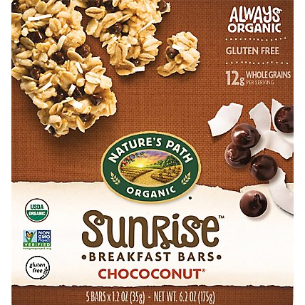 Natures Path Organic Granola Bars Gluten Free Chococonut - 6.2 Oz - Image 2