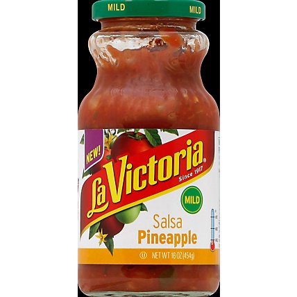 La Victoria Salsa Pineapple Mild Jar - 16 Oz - Image 2