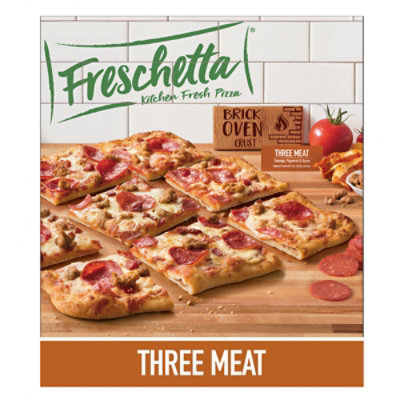 Freschetta Pizza Brick Oven Crust Meat Medley Frozen - 23.09 Oz - Image 1