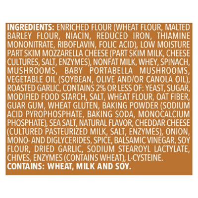 Freschetta Pizza Brick Oven Crust Roasted Mushroom & Spinach Frozen - 22.52 Oz - Image 5