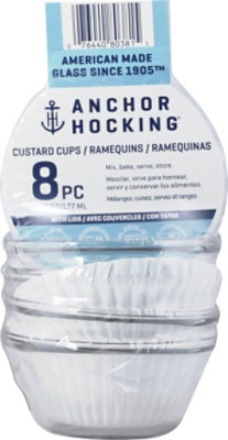 Anchor Hocking Custard Cups With Plastic Lids 4-6 Ounce - Each - Image 3