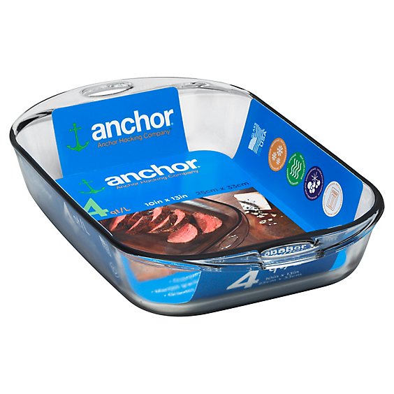 Anchor Hocking Premium Bake Dish 4 Quart - Each
