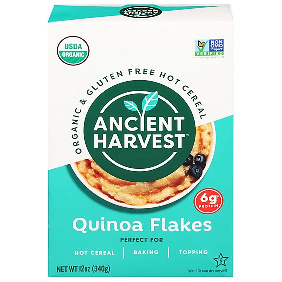 Ancient Harvest Cereal Hot Quinoa Flakes - 12 Oz