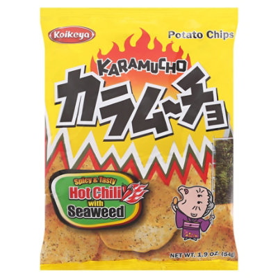 Koikeya Karamucho Seaweed Chips - 2.01 Oz - Image 3