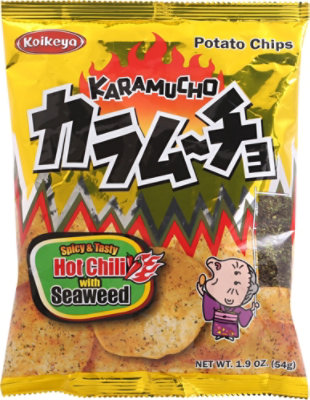 Koikeya Karamucho Seaweed Chips - 2.01 Oz - Image 2