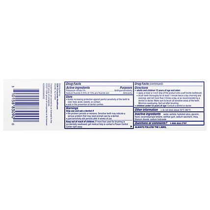 Sensodyne Pro Namel Toothpaste Daily Fluoride For Sensitive Teeth Multi-Action - 4 Oz - Image 4