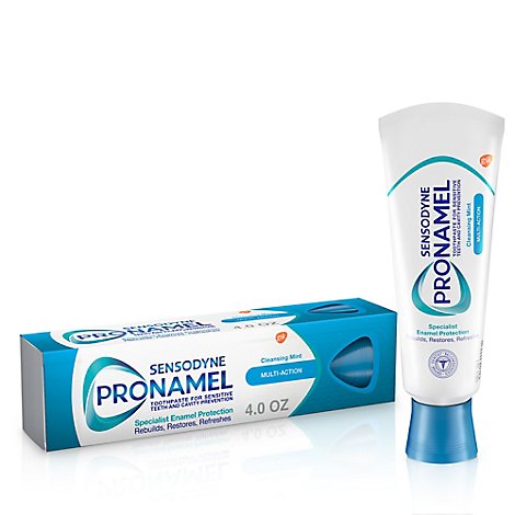 Sensodyne Pro Namel Toothpaste Daily Fluoride For Sensitive Teeth Multi-Action - 4 Oz