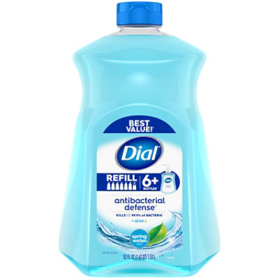 Dial Complete Spring Water Antibacterial Liquid Hand Soap Refill - 52 ...