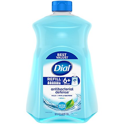 Dial Complete Spring Water Antibacterial Liquid Hand Soap Refill - 52 Fl. Oz. - Image 2
