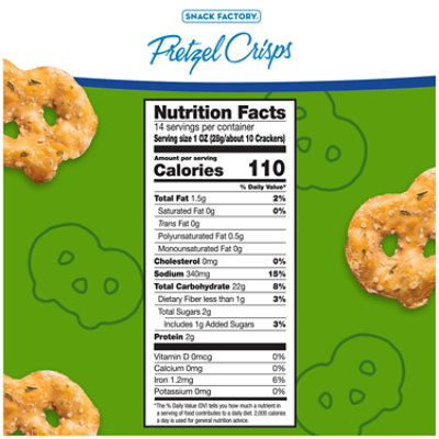 Snack Factory Garlic Parmesan Pretzel Crisps - 14 Oz - Image 3