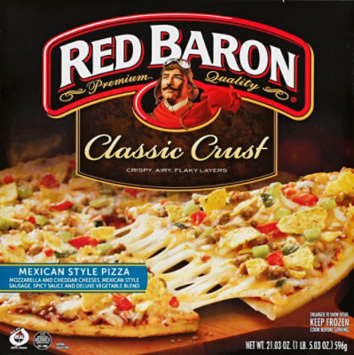 Red Baron Pizza Classic Crust Mexican Style - 21.03 Oz - Image 2