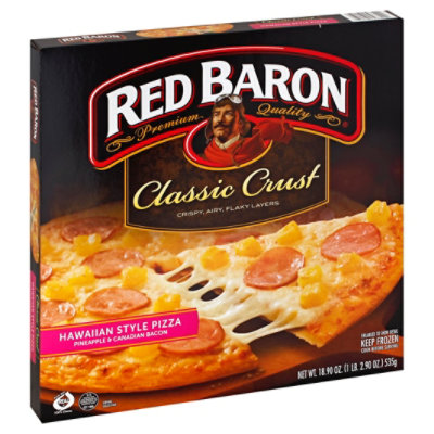 Red Baron Pizza Classic Crust Hawaiian Style - 18.9 Oz