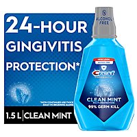 Crest Pro-Health Multi Protection Clean Mint Antigingivitis/Antiplaque Oral Rinse - 1.5 Liter - Image 2