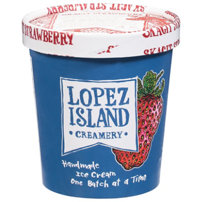 Lopez Island Creamery Skagit Strawberry Ice Cream - 1 Pint - Image 3