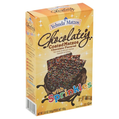Yehuda Chocolate Matzo With Sprinkles - 5.8 Oz
