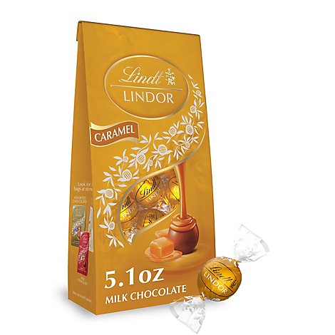 Lindt Lindor Truffles Milk Chocolate Caramel - 5.1 Oz