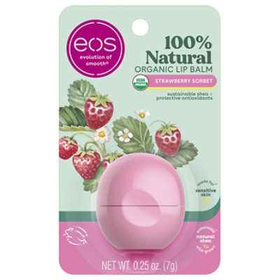 EOS Strawberry Sorbet Lip Balm - .25 Oz - Image 1