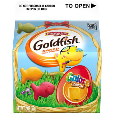 Goldfish Colors Cheddar Baked Snack Crackers - 2 Oz - Image 1
