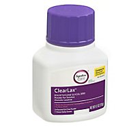 Signature Care ClearLax Powder For Solution Polyethylene Glycol 3350 Osmotic Laxative - 4.1 Oz