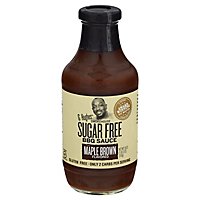 G Hughes Smokehouse Sauce BBQ Sugar Free Maple Brown Flavored - 18 Oz - Image 3
