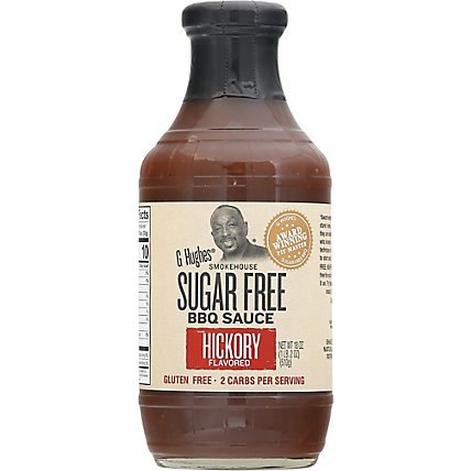 G Hughes Smokehouse Sauce BBQ Sugar Free Hickory Flavored - 18 Oz - Image 2