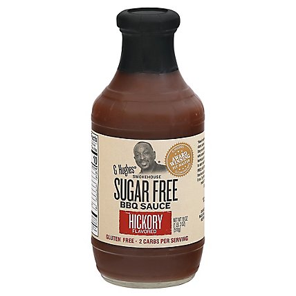 G Hughes Smokehouse Sauce BBQ Sugar Free Hickory Flavored - 18 Oz - Image 1