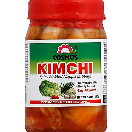 Cosmos Kimchi Pickled Nappa Cabbage Spicy - 14 Oz - Image 2