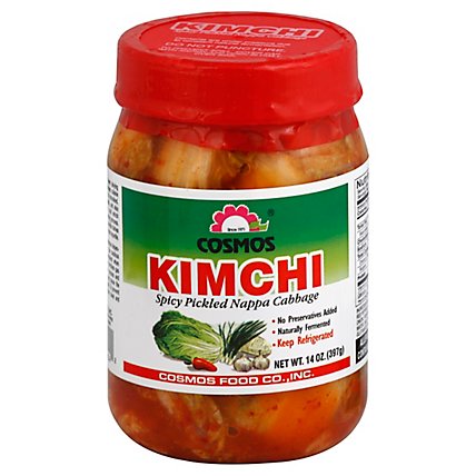 Cosmos Kimchi Pickled Nappa Cabbage Spicy - 14 Oz - Image 1