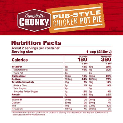 Campbell's Chunky Pub-Style Chicken Pot Pie Soup - 18.8 Oz - Image 4