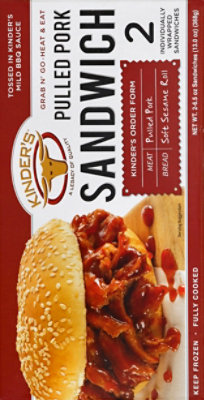 Kinders Bbq Pulled Pork Sandwich - 12.5 Oz - Image 3