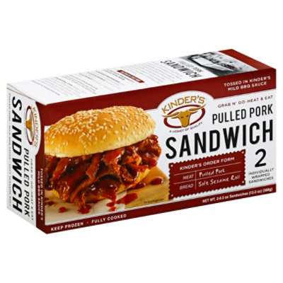Kinders Bbq Pulled Pork Sandwich - 12.5 Oz - Image 1