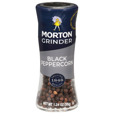 MORTON Black Peppercorns Grinder - 1.24 Oz