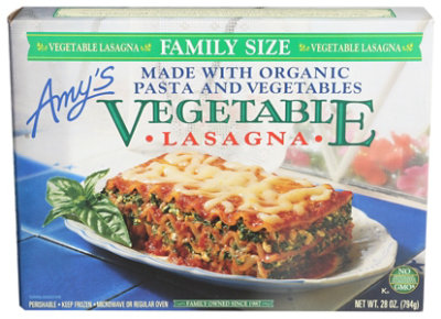 Amys Family Size Vegetable Lasagna - 28 Oz