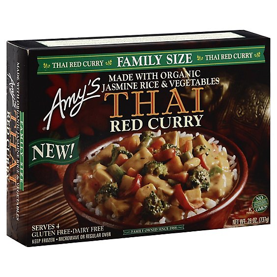 Amys Family Size Thai Red Curry - 26 Oz